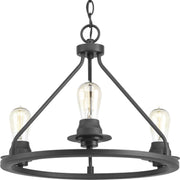 Debut 3-Light Convertible Semi-Flush Mount in Graphite