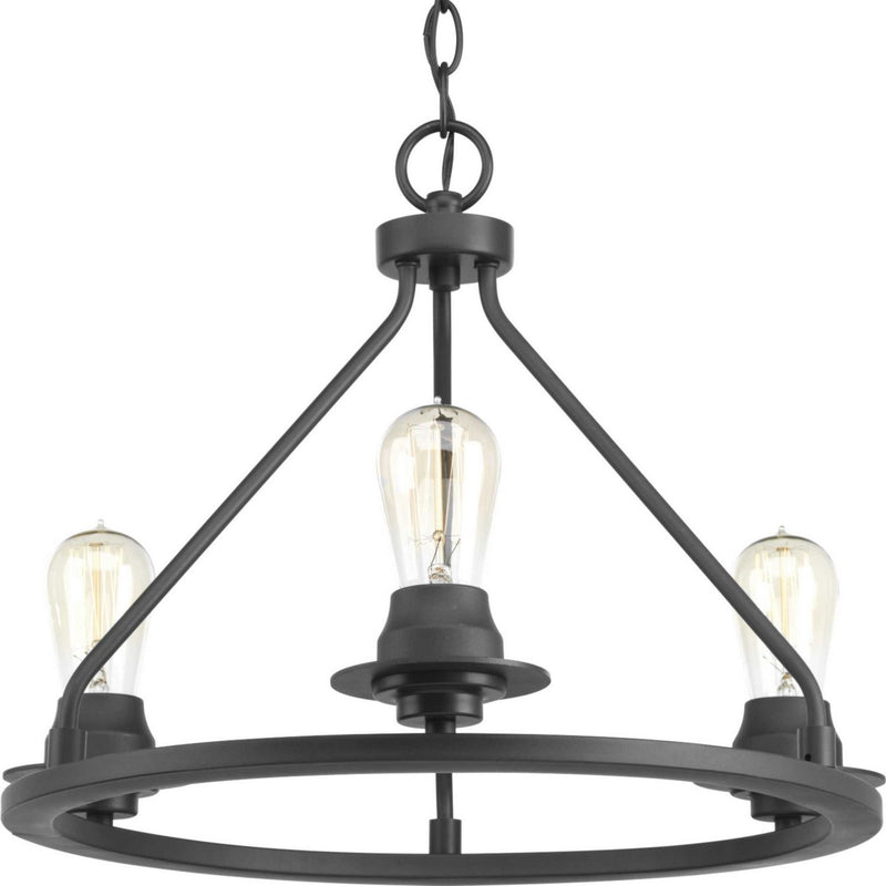 Debut 3-Light Convertible Semi-Flush Mount in Graphite