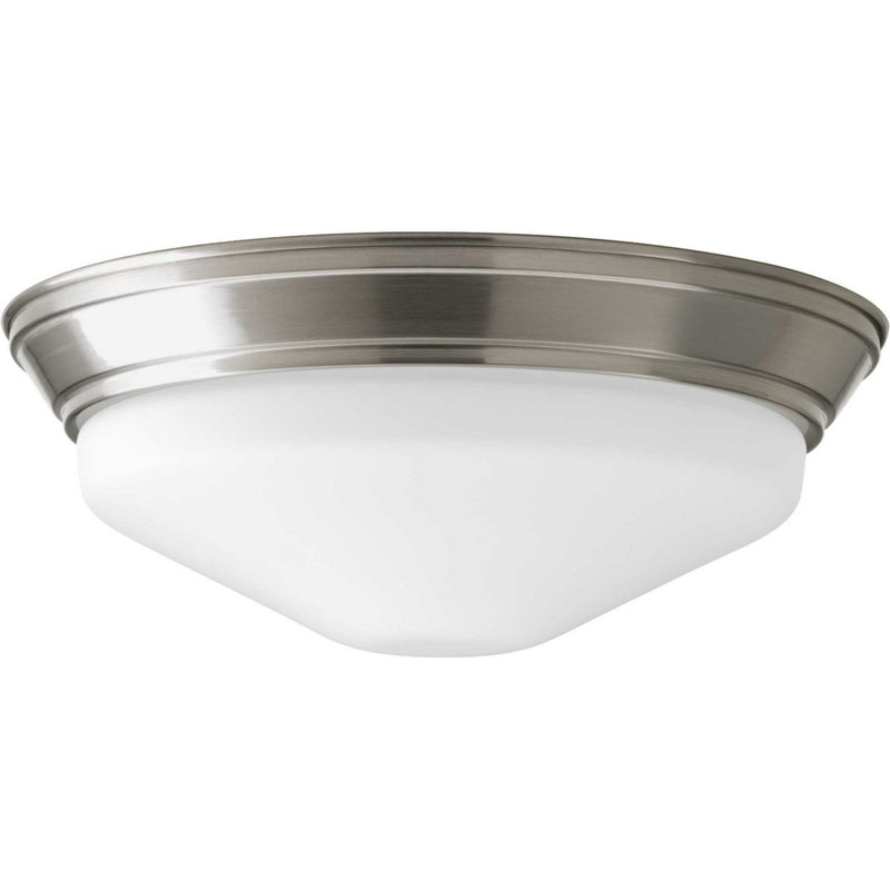 Angled 11" LED Flush Mount in Brushed Nickel