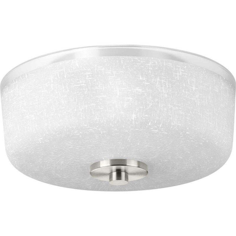 Alexa Two Light Flush Mount in Brushed Nickel