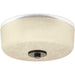 Alexa Two Light Flush Mount in Antique Bronze