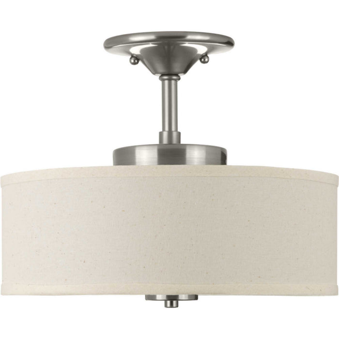 Inspire Led LED Semi-Flush Mount in Brushed Nickel