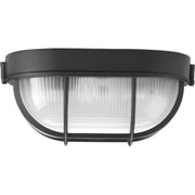 Bulkheads Oval Outdoor Flush Mount in Black
