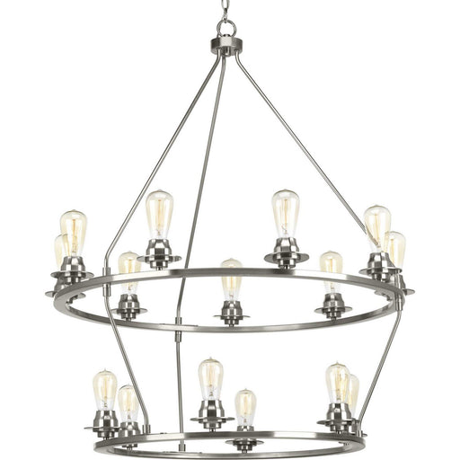 Debut 15-Light Chandelier in Brushed Nickel