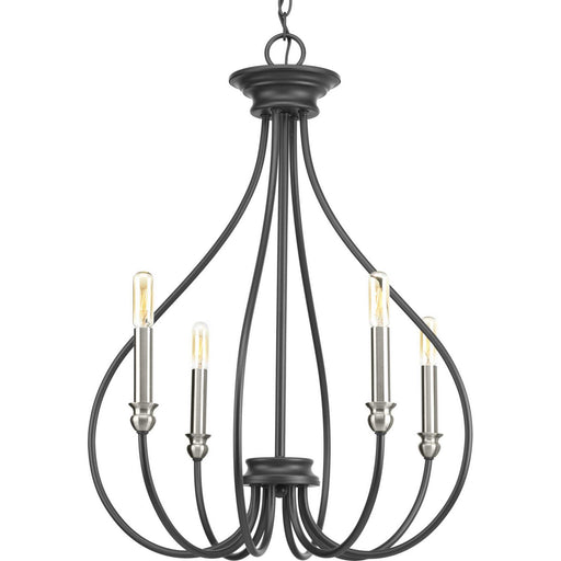 Whisp Four Light Chandelier in Graphite