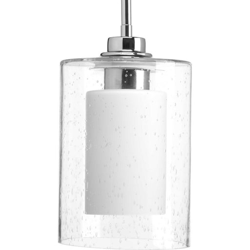 Double Glass 6" Mini Pendant in Polished Chrome