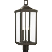 Gibbes Street Three Light Post Lantern in Antique Bronze