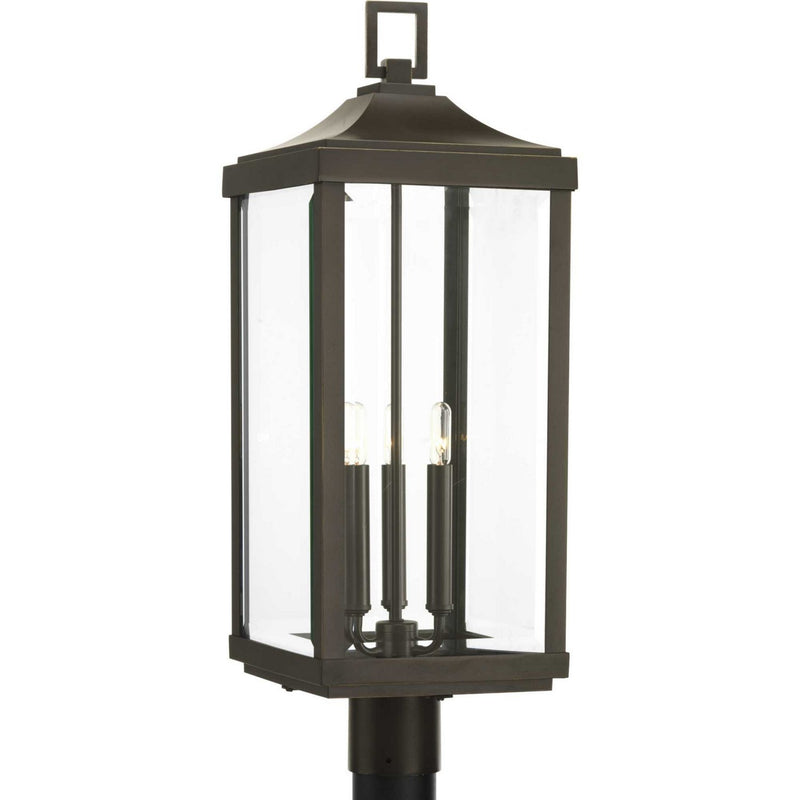 Gibbes Street 3-Light Outdoor Post Light in Antique Bronze