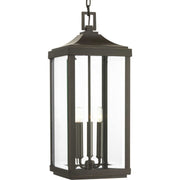 Gibbes Street 3-Light Outdoor Lantern Pendant in Antique Bronze