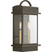 Santee 2-Light Outdoor Wall Lantern in Antique Bronze