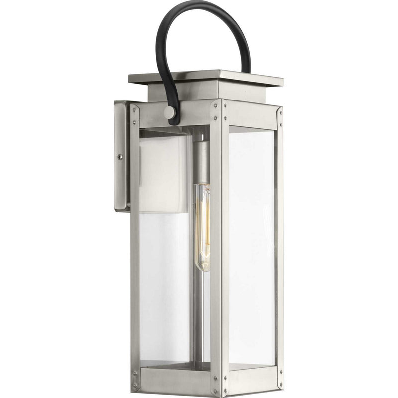 Union Square Medium Outdoor Wall Lantern in Stainless Steel