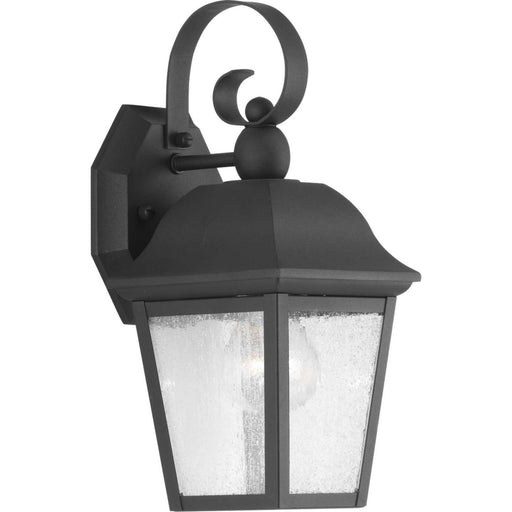 Kiawah One Light Wall Lantern in Black