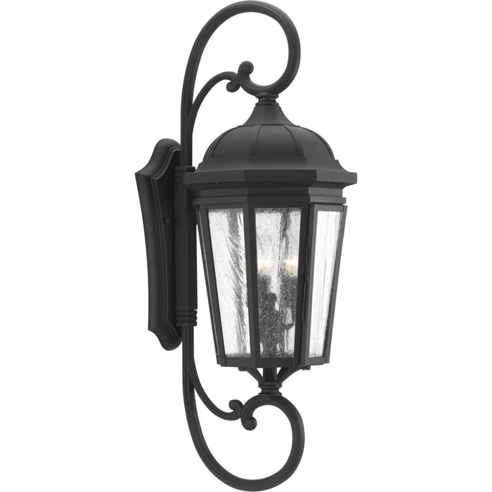 Verdae Three Light Large Wall Lantern in Black