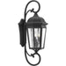Verdae Three Light Large Wall Lantern in Black