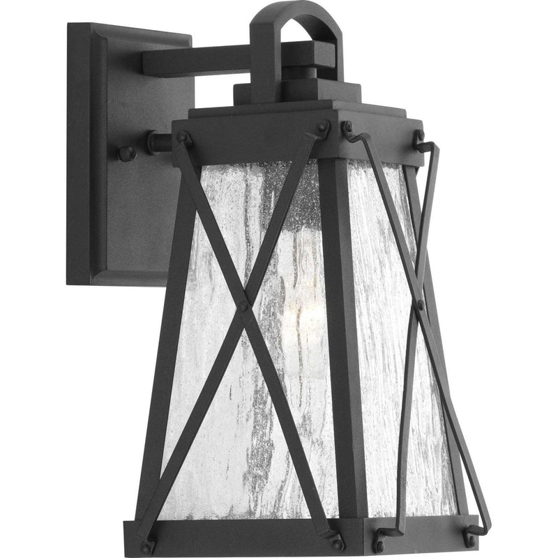 Creighton Small Outdoor Wall Lantern in Black