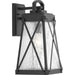 Creighton One Light Wall Lantern in Black