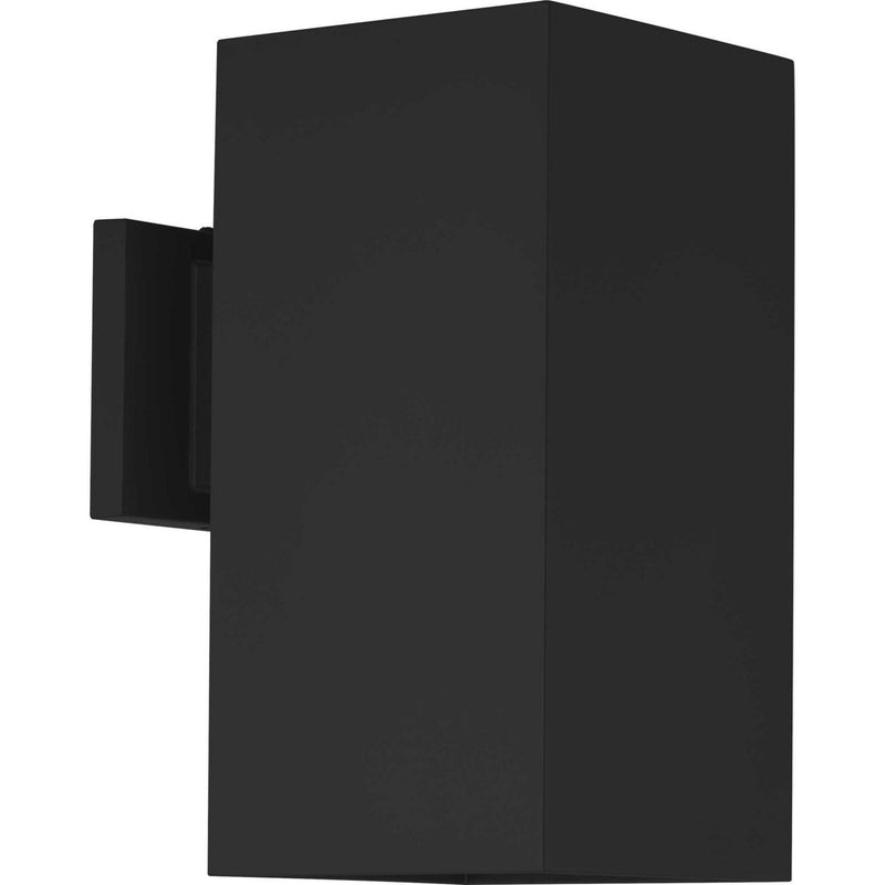 Square Outdoor Wall Sconce in Black
