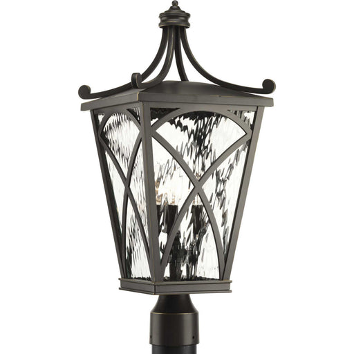 Cadence Three Light Post Lantern in Oil Rubbed Bronze