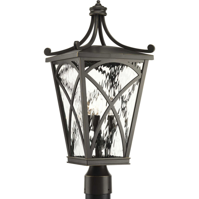 Cadence Three Light Post Lantern in Oil Rubbed Bronze