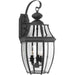 New Haven Three Light Wall Lantern in Black