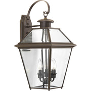 Burlington 3-Light Large Wall Lantern in Antique Bronze - Lamps Expo