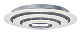 Saturn II 3-Light LED Flush Mount in Matte Silver - Lamps Expo