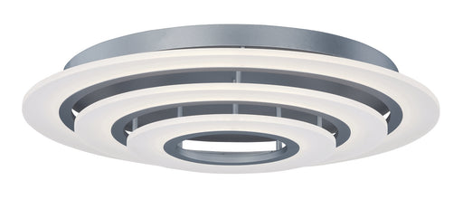 Saturn II 3-Light LED Flush Mount in Matte Silver - Lamps Expo