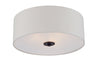 Bongo Three Light Flush Mount in Oil Rubbed Bronze