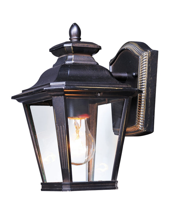 Knoxville 1-Light Outdoor Wall Mount in Bronze with Clear Glass - Lamps Expo
