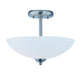Taylor Two Light Semi-Flush Mount in Satin Nickel