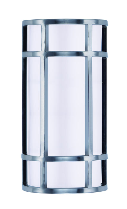 Moon Ray LED Outdoor Wall Sconce in Satin Nickel