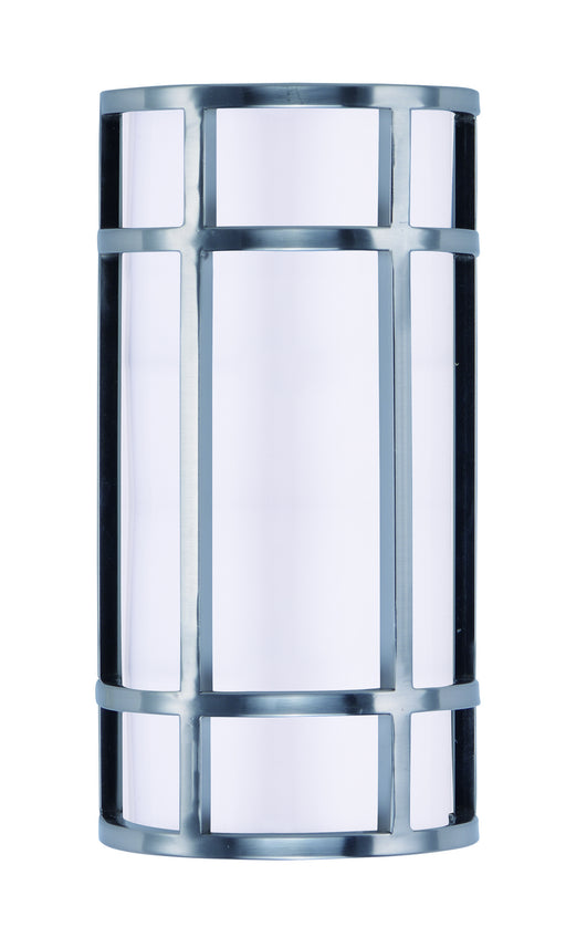 Moon Ray LED Outdoor Wall Sconce in Satin Nickel