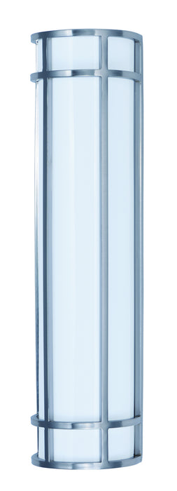 Moon Ray LED Outdoor Wall Sconce in Satin Nickel