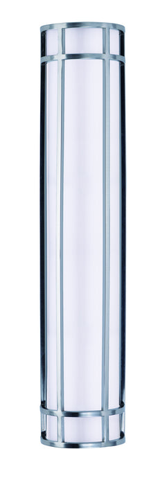 Moon Ray LED Outdoor Wall Sconce in Satin Nickel