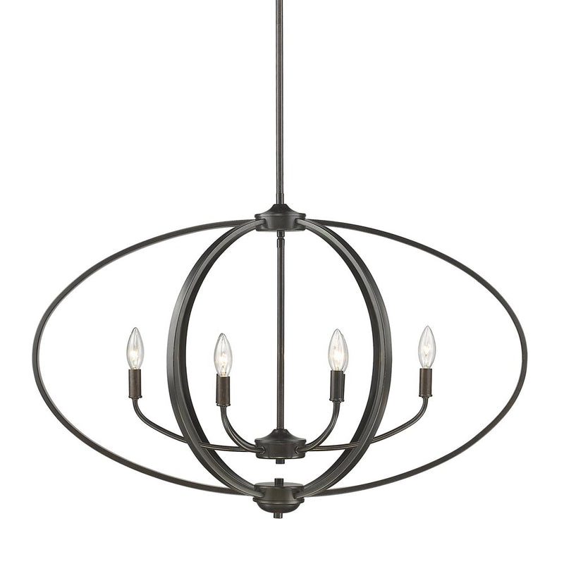 Colson Linear Pendant in Etruscan Bronze with No Shade - Lamps Expo