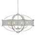 3167-LP PW-PW- Colson Linear Pendant in Pewter with Pewter Shade by Golden Lighting