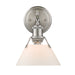 Orwell 1-Light Bath Vanity in Pewter with Opal Glass Shade
