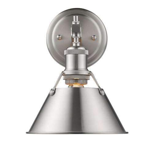 Orwell 1-Light Bath Vanity in Pewter with Pewter Shade
