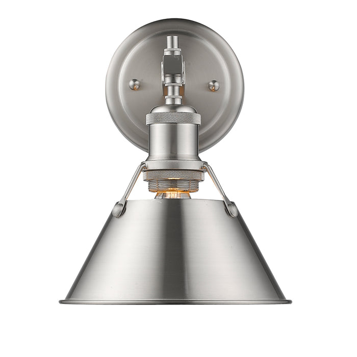 Orwell 1-Light Bath Vanity in Pewter with Pewter Shade