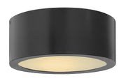 Luna LED Outdoor Flush Mount in Satin Black