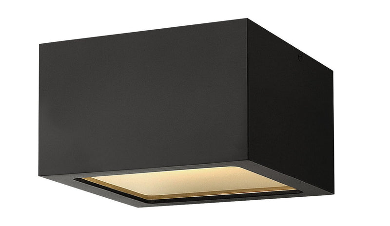 Kube Outdoor Flush Mount in Satin Black