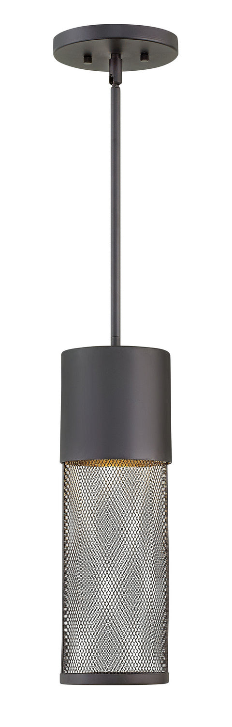 Aria Medium Hanging Lantern in Black