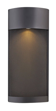 Aria Half-Cylinder Outdoor Wall Sconce in Black