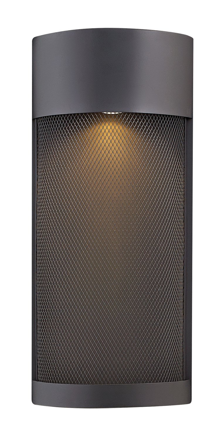Aria Half-Cylinder Outdoor Wall Sconce in Black