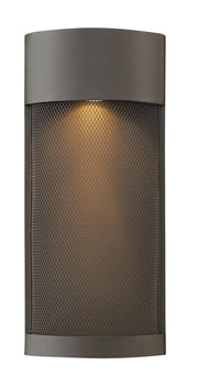 Aria Half-Cylinder Outdoor Wall Sconce in Buckeye Bronze