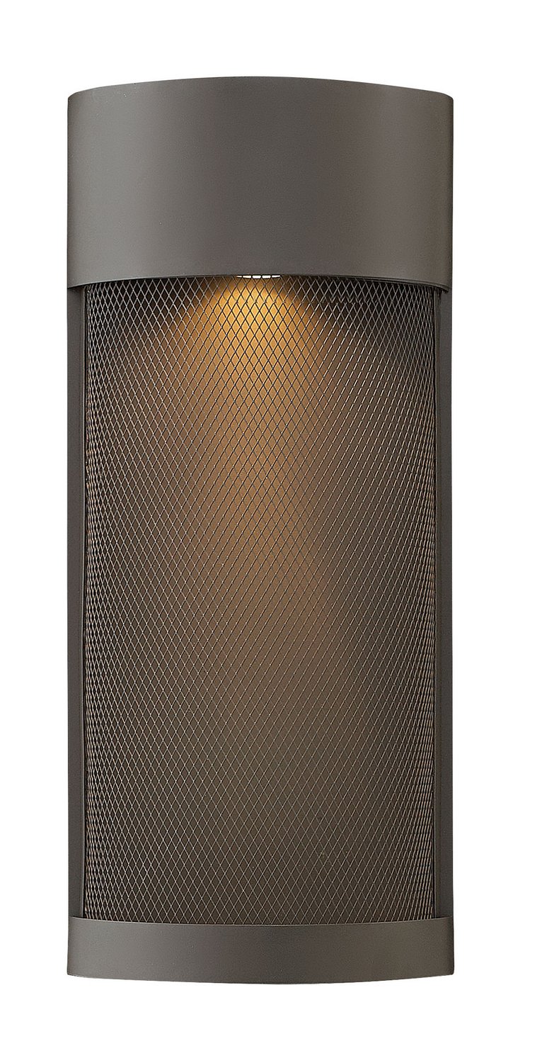 Aria Half-Cylinder Outdoor Wall Sconce in Buckeye Bronze
