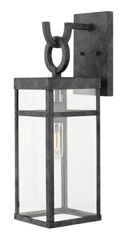 Porter Medium Outdoor Wall Lantern in Aged Zinc