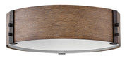 Sawyer 3-Light Outdoor Flush Mount in Sequoia