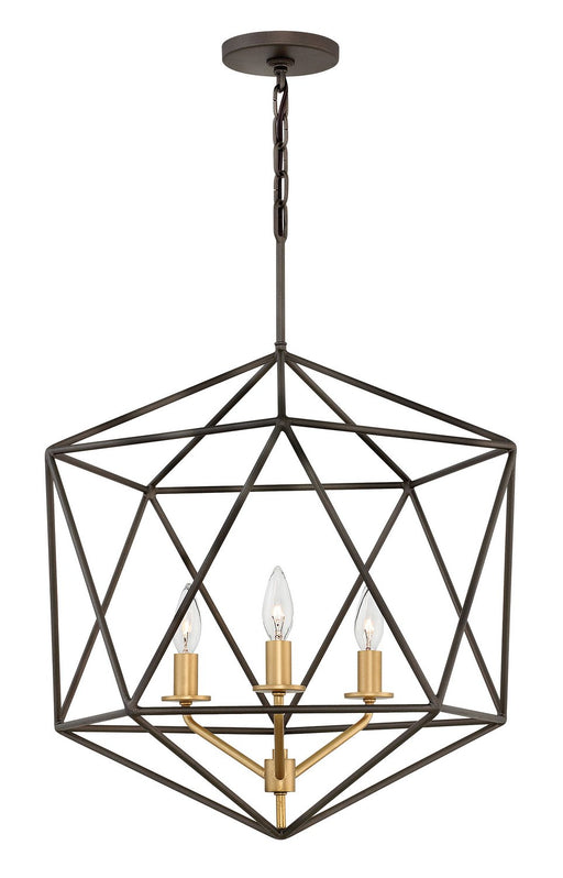 Astrid 3-Light Chandelier in Metallic Matte Bronze