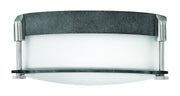 Colbin 2-Light Flush Mount in Aged Zinc